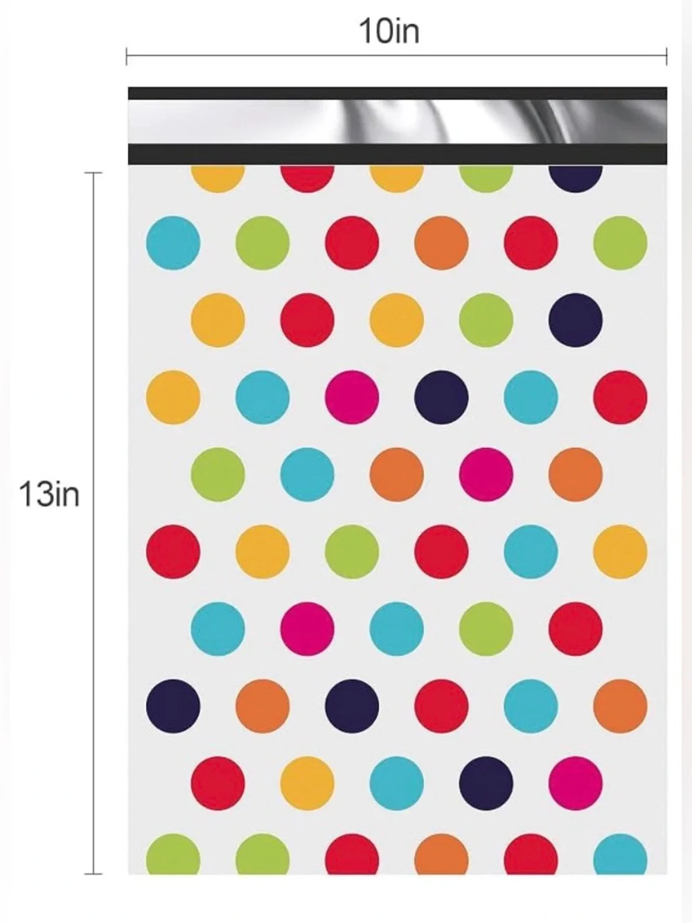 20 Thank You Polka Dot Polymailers 10x13 Waterproof Shipping Bags